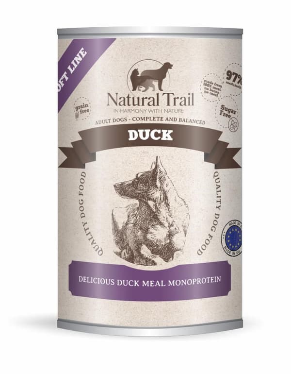 NATURAL TRAIL Duck Soft Line - vådfoder til hunde - 400 g