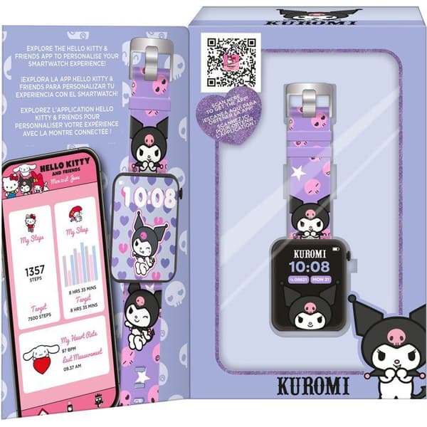 Hello Kitty Smartwatch med app - BØRNELICENSERING - KU00013