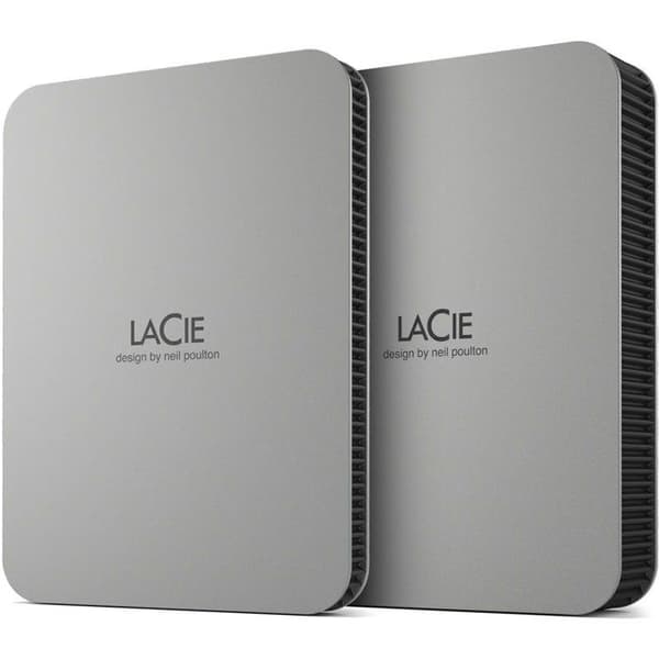 Extern bärbar hårddisk - LACIE - Mobile Drive v2 - USB 3.1-C - 2TB - Grå (STLP2000400)