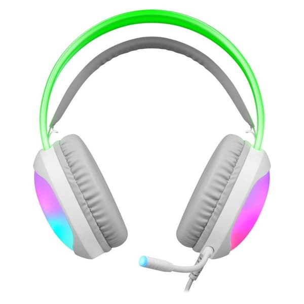 HOVEDTELEFONER DEFENDER ECLIPSE RGB HVIDE
