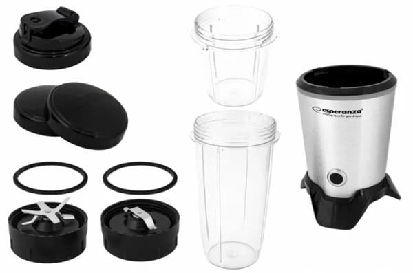 Esperanza EKM028 blender Bordblender 1000 W Sort, Rustfrit stål