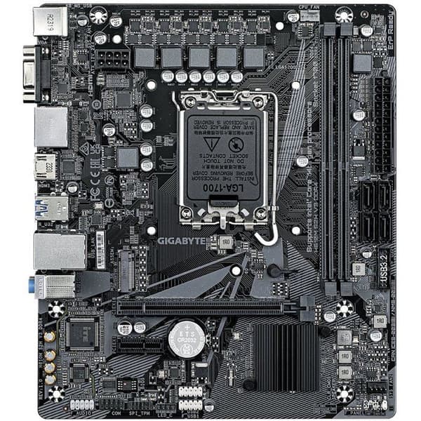 Moderkort - GIGABYTE - H610M S2H V3 DDR4 - Micro-ATX-format - Intel H610-chipset - DDR4