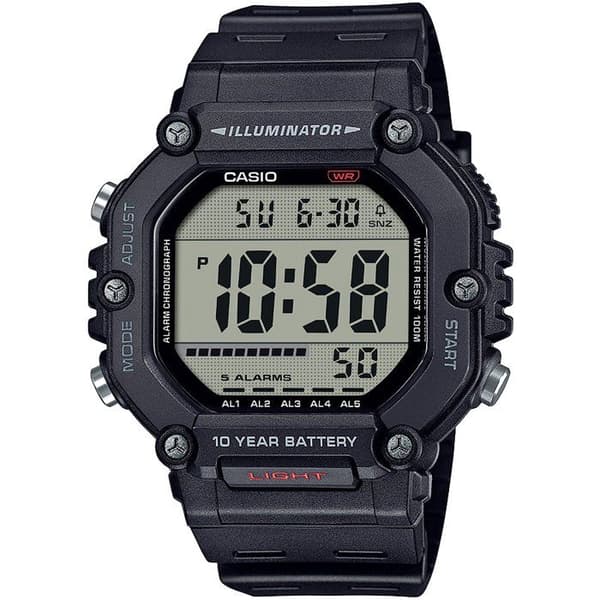 Ur - CASIO - AE-1600H - Herreur - Sort - Quartz - Digitalt