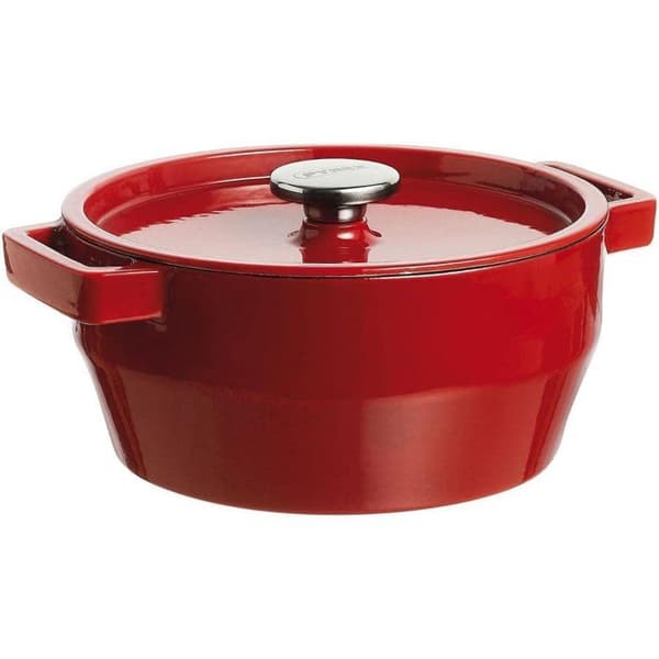 Rund ugnsform - PYREX - Långkokare - 24 cm - Röd