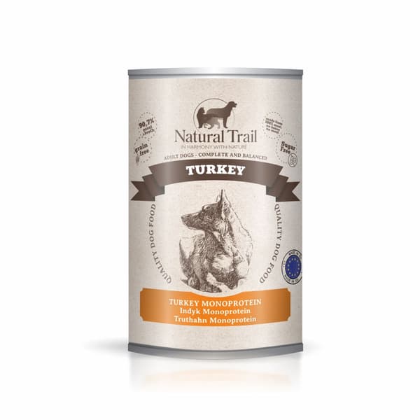 NATURAL TRAIL Kalkun - vådfoder til hunde - 400 g