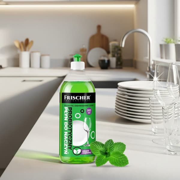 Frischer diskmedel med pepparmyntsolja, 500 ml