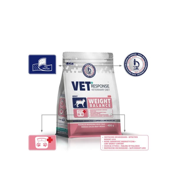 VET RESPONSE Viktbalans - torrfoder för katter - 400 g