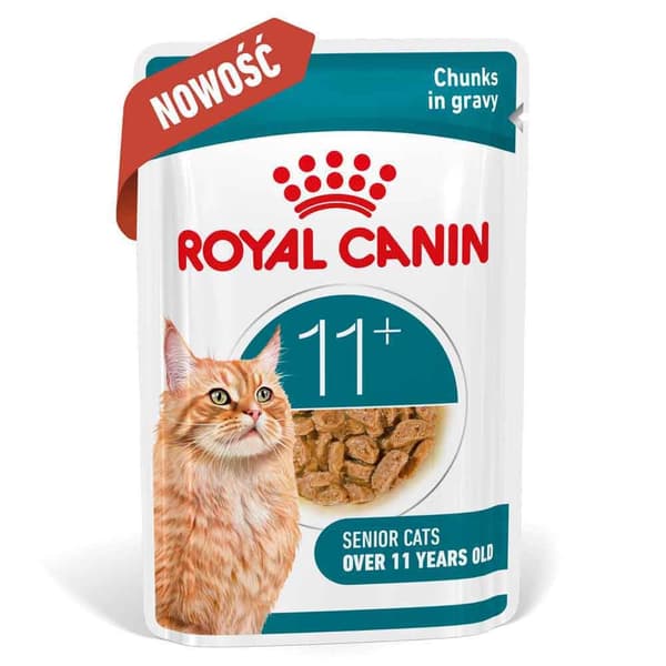 ROYAL CANIN Aging 11+ Chunks i sovs - vådfoder til katte - 12x85g
