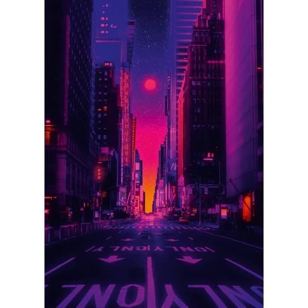 1000-bitars pussel: New Yorks neonljus