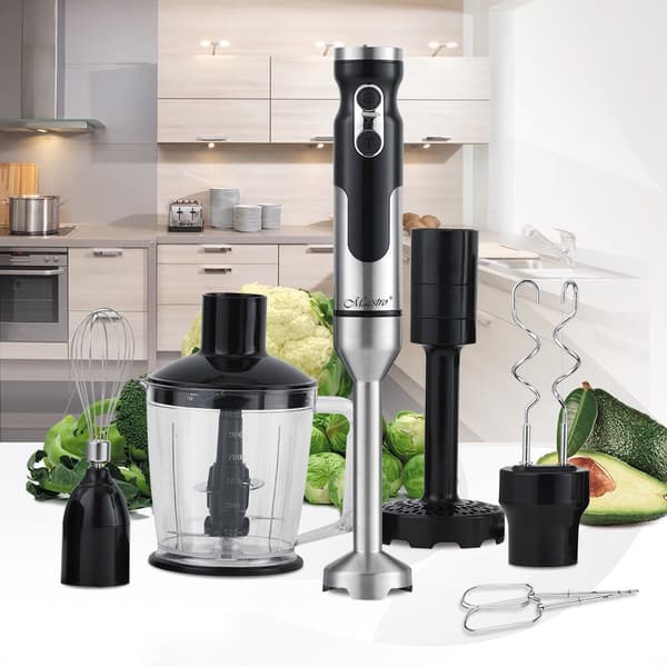 Maestro MR-567 blender Stavblender 1000 W Sort, Rustfrit stål