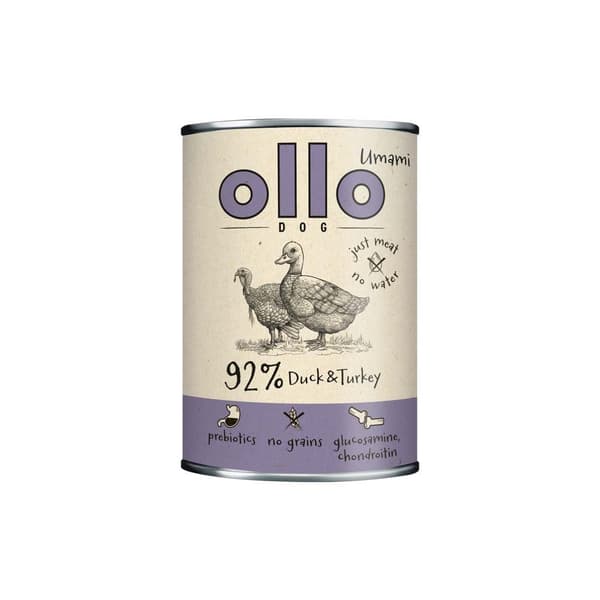 OLLO Umami Anka och kalkon - våtfoder för hundar - 850 g