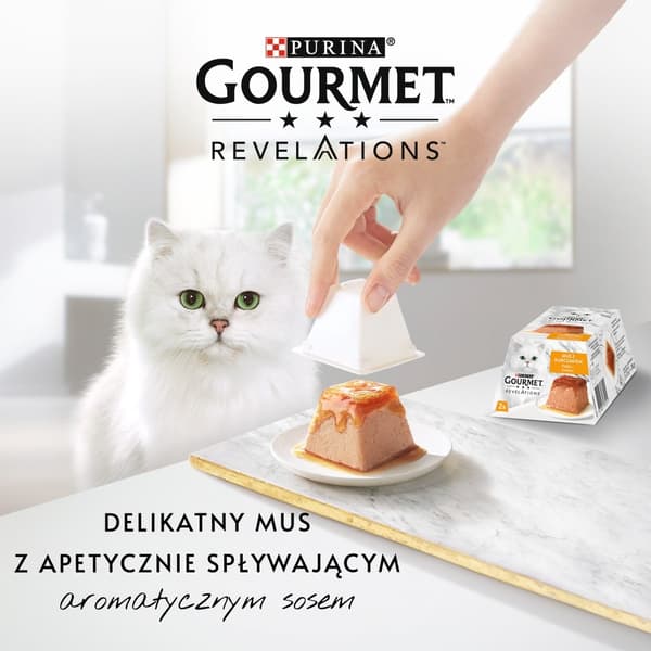 PURINA Gourmet Revelations Mousse med kylling i sauce - vådfoder til katte - 2x57g