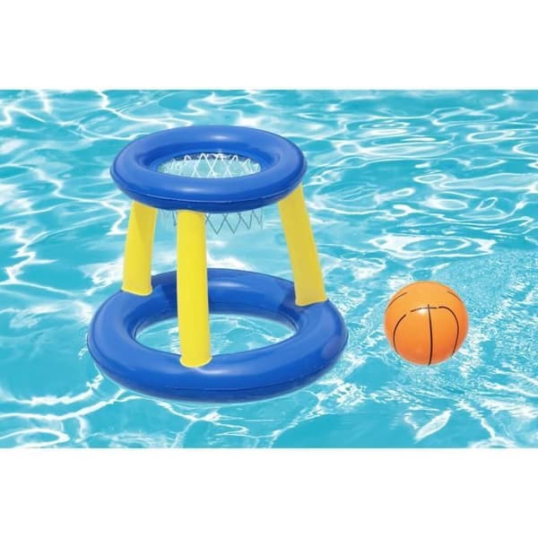Flytande basketkorg, boll, 3 ringar, diameter 61 cm