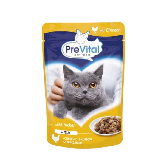 PREVITAL Kylling i gelé - vådfoder til katte - 100 g