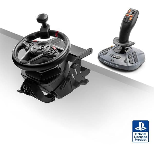 Rat + Pedalsæt - THRUSTMASTER - T128 SimTask Farming - Kompatibel med PC og PS5 - Sort