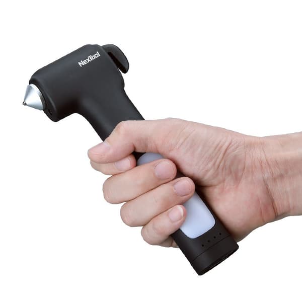 NexTool Hammer Rescue NE0140 4-i-1 multifunktionelt redningsværktøj