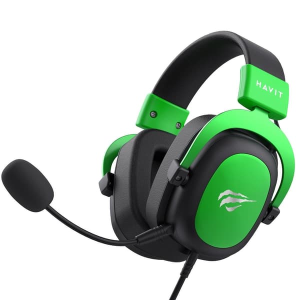 Havit H2002d Headset Kablet Pandebånd Gaming Sort, Grøn