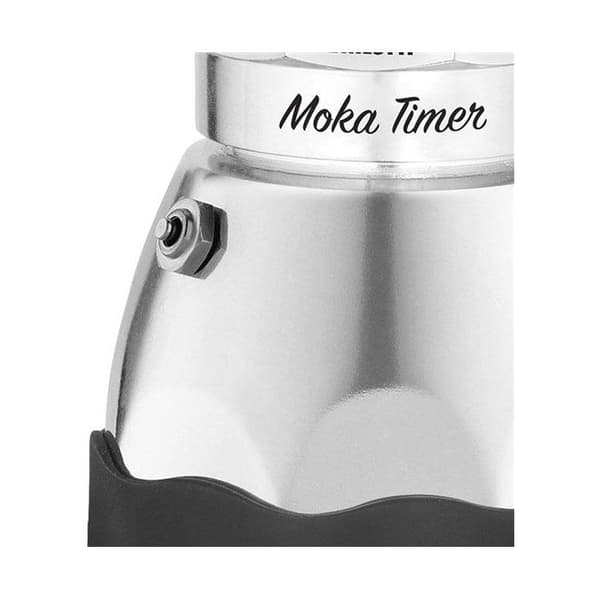 Elektrisk italiensk kaffemaskine - BIALETTI - MOKA TIMER - 6 kopper - 300 ml - Rustfrit stål