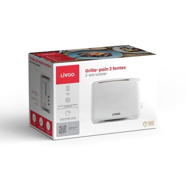 LIVOO DOD162W Brödrost - Vit