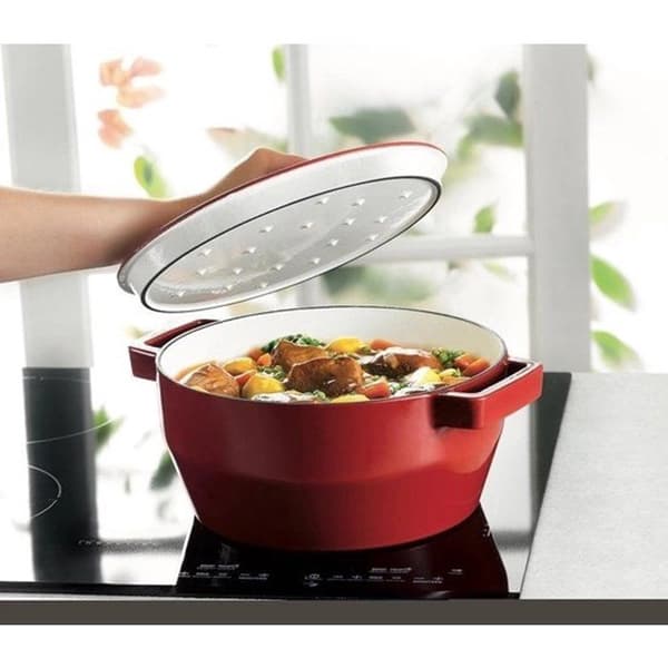 PYREX Ugnsform med långkokning 6,3 L röd