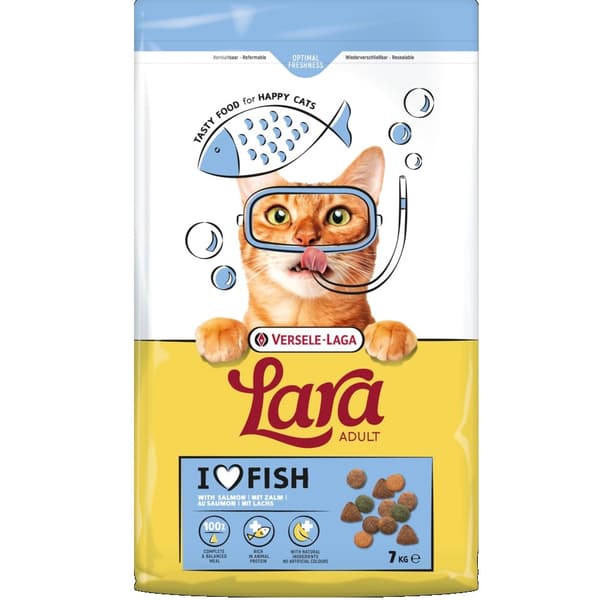 VERSELE-LAGA Lara Adult Lax - torrfoder för katter - 7 kg