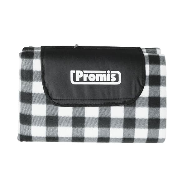 PROMIS Picnictæppe, Grønne Striber, 200 cm x 150 cm