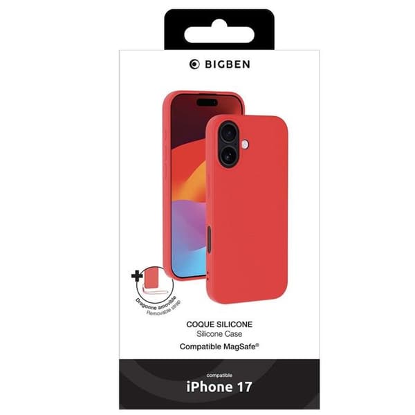 MagSafe-etui - iPhone 17 - Silikone - Rød
