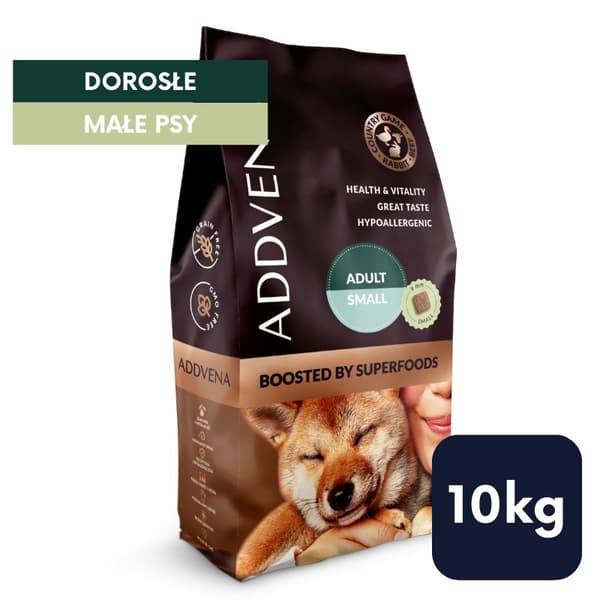 ADDVENA Boosted by superfoods Adult Small Beef - tørfoder til hunde - 10 kg