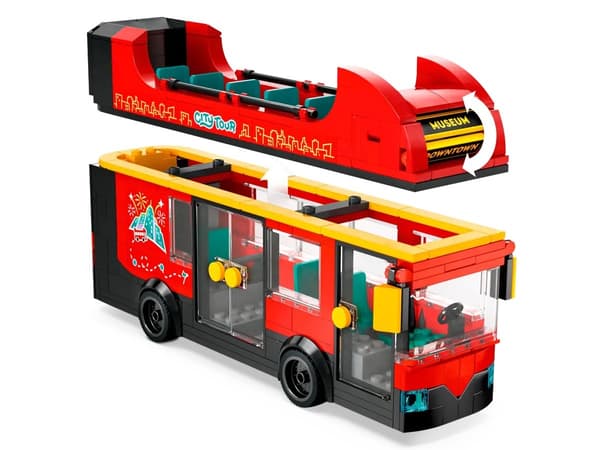 LEGO CITY 60407 Röd dubbeldäckad sightseeingbuss