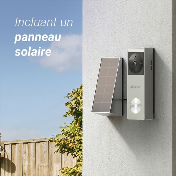 EZVIZ HP3 PRO smart videodörrklocka – silver, inklusive solpanel