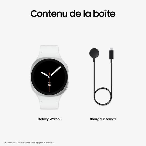 Samsung Galaxy Watch8 Bluetooth-älykello 40 mm hopea