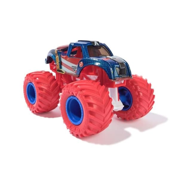 SPIN MASTER -PAKKAUS, 5 KPL MARVEL-VEISTETTYÄ AJONEUVOA, 1:64 Monster Jam