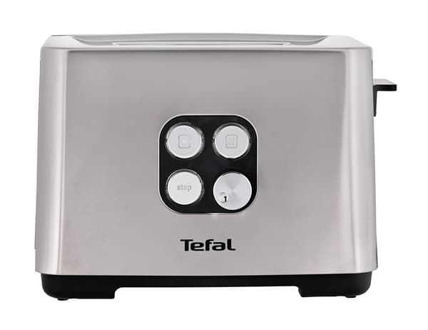 Tefal Equinox TT420D 7 2 skiver Sort, Rustfrit stål