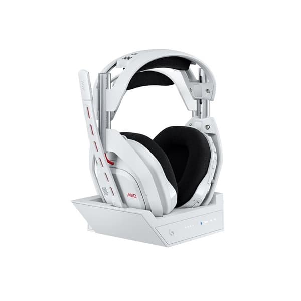 Gamingheadset - Trådlöst - Logitech G - Astro A50 Lightspeed Pro-G Graphene - Xbox, PS5, Switch, PC/Mac - Vit