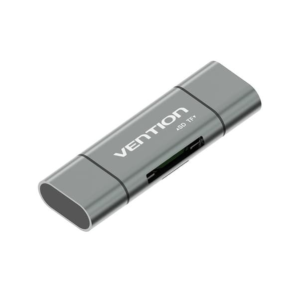 Vention USB3.0 Multifunktionskortläsare Grå Metalltyp