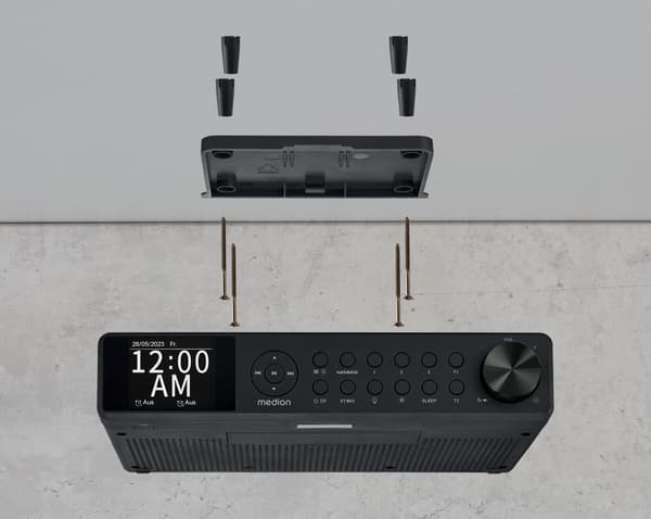 Køkkenradio - MEDION - DAB+ - 2x3W RMS - Sort