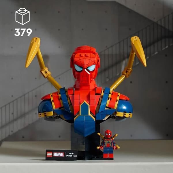 LEGO Marvel 76326 Iron Spider-Man Buste - Samlersæt til Voksne