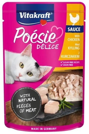 VITAKRAFT POESIE DELICE kylling - våd kattefoder - 85 g