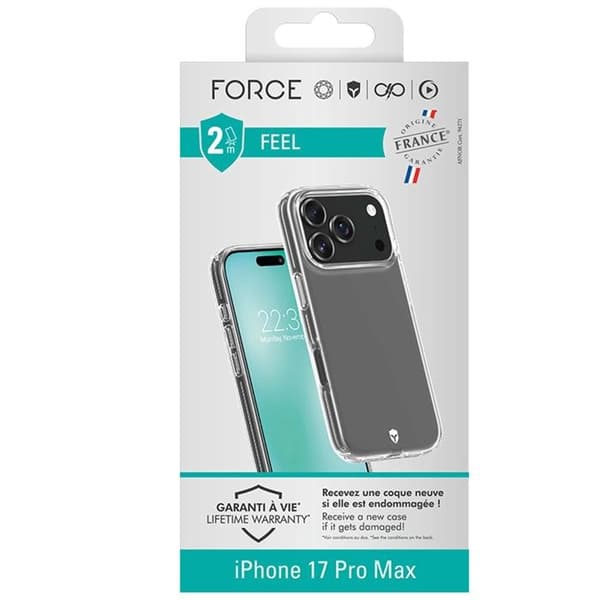 FC Feel-cover - iPhone 17 Pro Max - Gennemsigtig