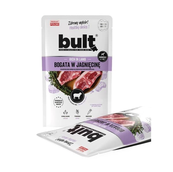 BULT Rig på lam - vådfoder til hunde - 100 g