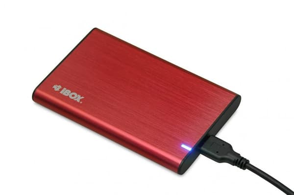 iBox HD-05 kiintolevy-/SSD-kotelo, punainen, 2,5"