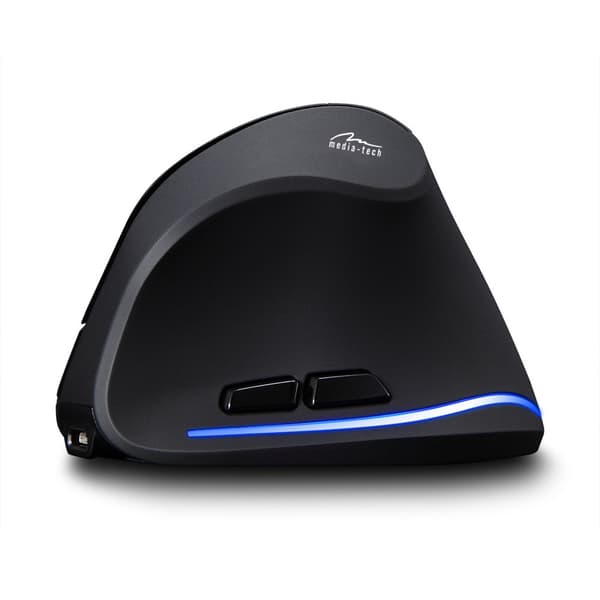 MEDIA-TECH VERTIC RF MT1123 Trådløs vertikal mus RF 2400 DPI Sort
