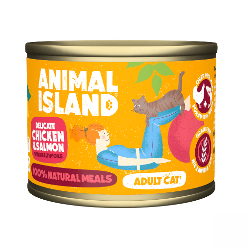 ANIMAL ISLAND Kyckling med lax - våtfoder för katter - 200 g