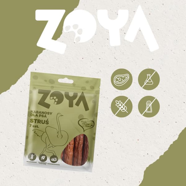 ZOYA Strutsgodis - hundgodis - 7 st