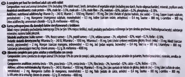 DOLINA NOTECI Piper Animals Steriliseret Kanin - vådfoder til katte - 100 g