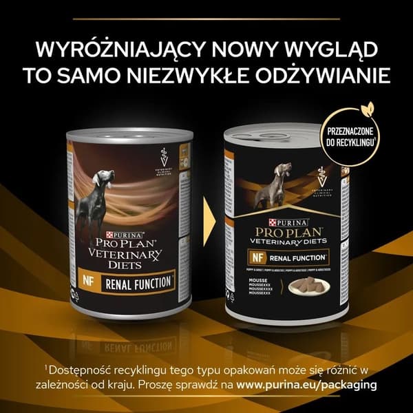 PURINA Pro Plan Veterinary Diets NF Renal Function - Våtfoder för hundar - 400 g