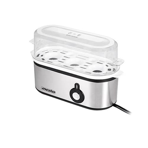 Mesko MS 4485 munankeitin 3 muna(a) 210 W Musta, Hopea, Läpinäkyvä