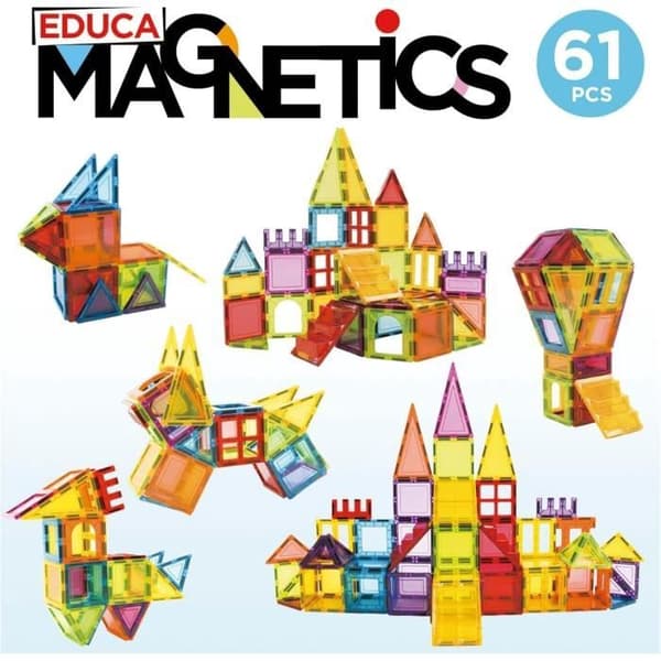 Magnetiskt byggspel - EDUCA - Educa Magnetics 61 bitar