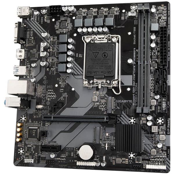 Emolevy - GIGABYTE - B760M H DDR4 - Micro-ATX-koko - Intel B760 -piirisarja - DDR4