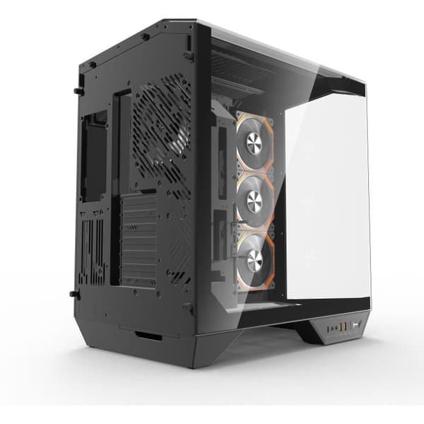 Kabinet uden strømforsyning - DARKFLASH DY470 - Cube - ATX-størrelse - Sort